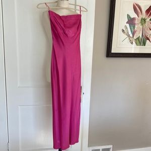 Bec and Bridge, strapless dark pink size 2.